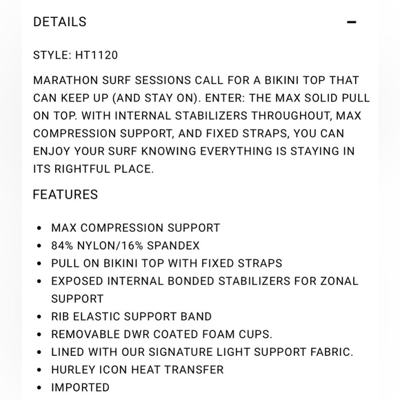 Hurley bikini top (M) - Picture 8 of 8